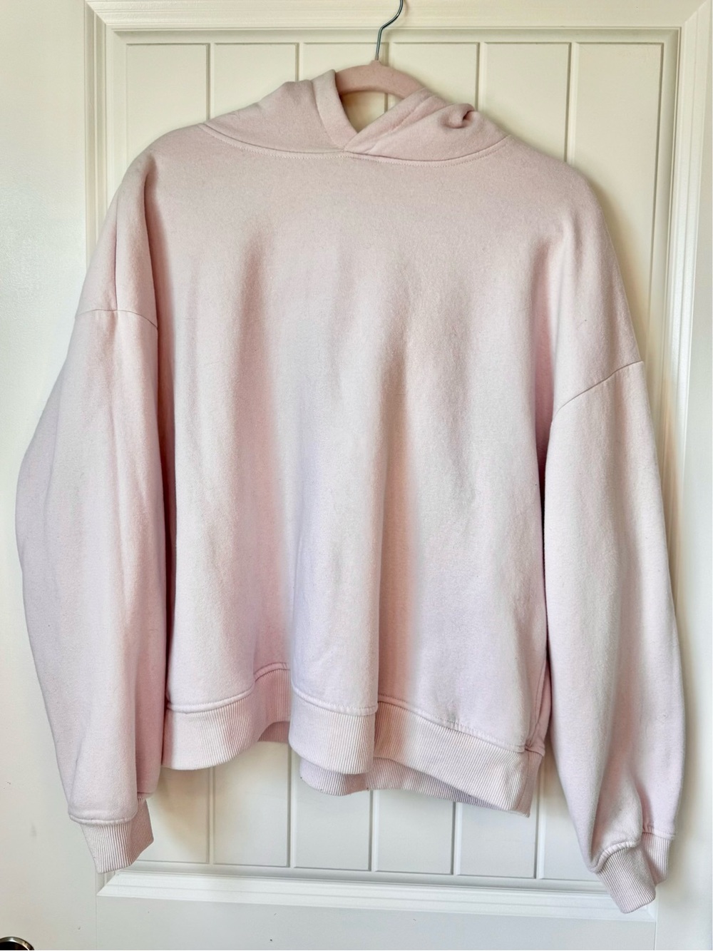 Baby Pink Lightweight Hooded Pullover